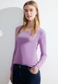 Basic Langarmshirt L - Sporty Lilac