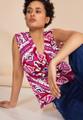 Jersey Top mit Print Rosa 36
