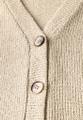 Glitzernde Strick-Look Jacke Beige 40