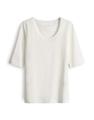 OPUS Kurzarmshirt »Daily F« im Basic-Look - Weiß / 36