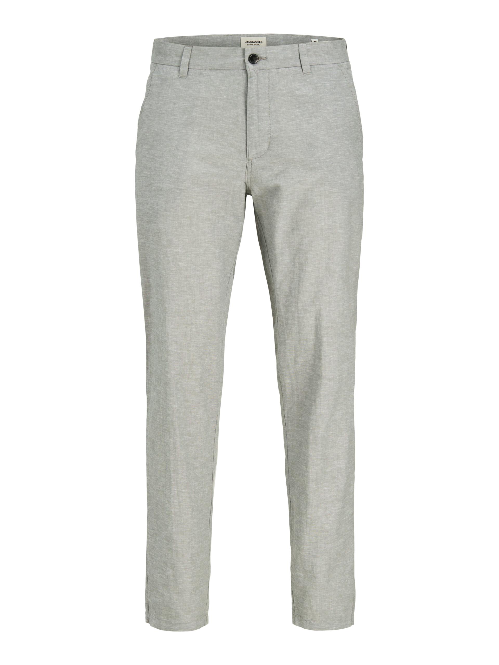 JPSTACE SUMMER LINEN BLEND CHINO PANT SN 33/32 Verjüngt - Agave Green