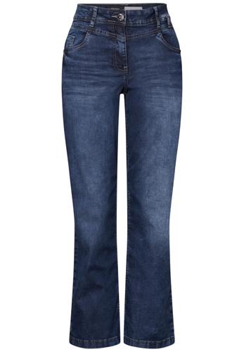 Wide Leg Jeans 32/7/8 Hosen - Mid Blue Used Wash