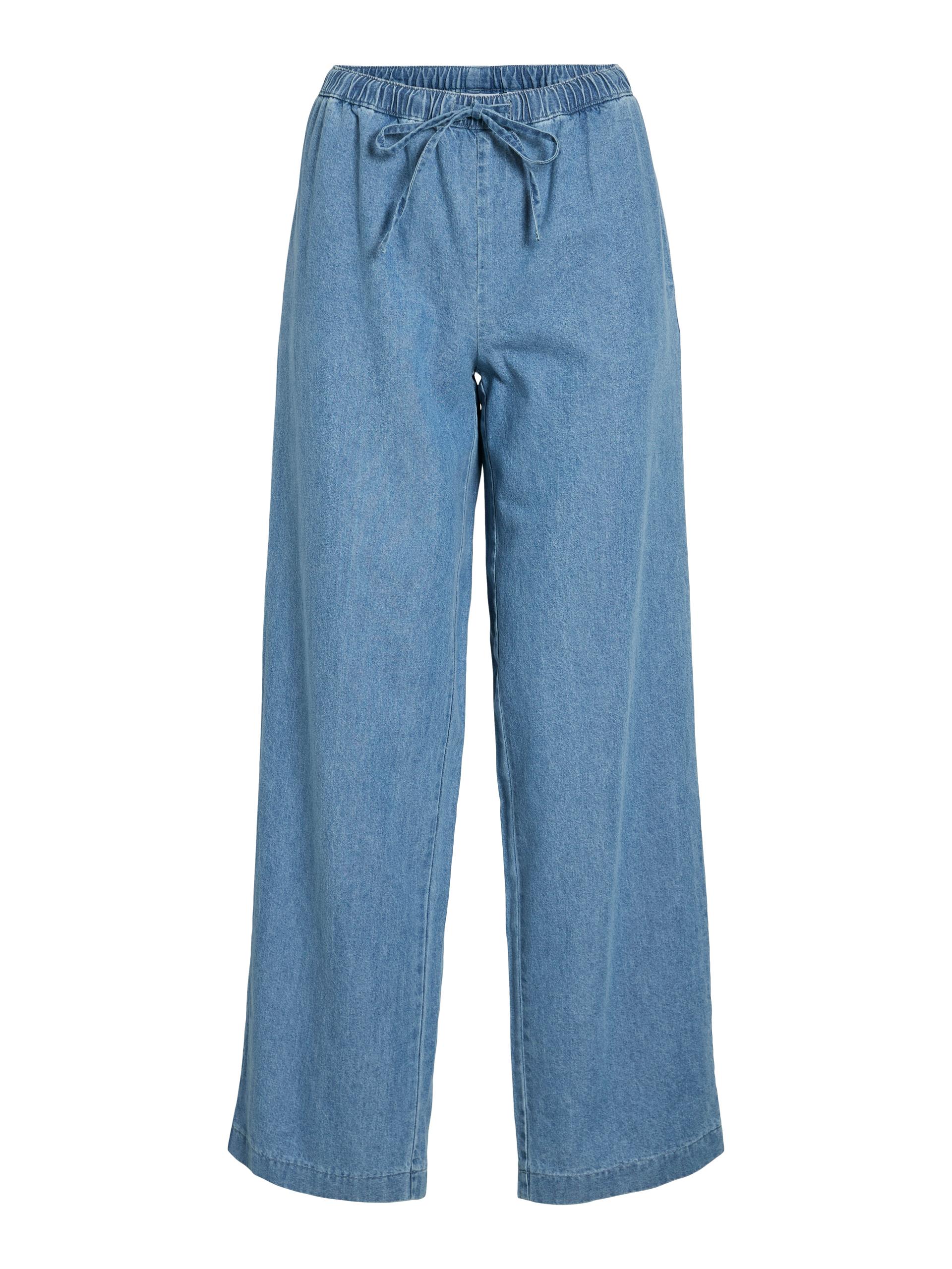 VICONGA RW STRING DENIM PANTS 42 Normal geschnitten - Light Blue Denim