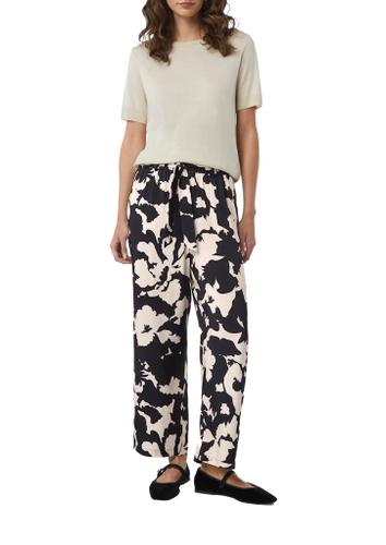 Hose Blau, Beige 42