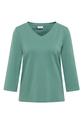 Basic V-Neck Shirt L - Jewel Green