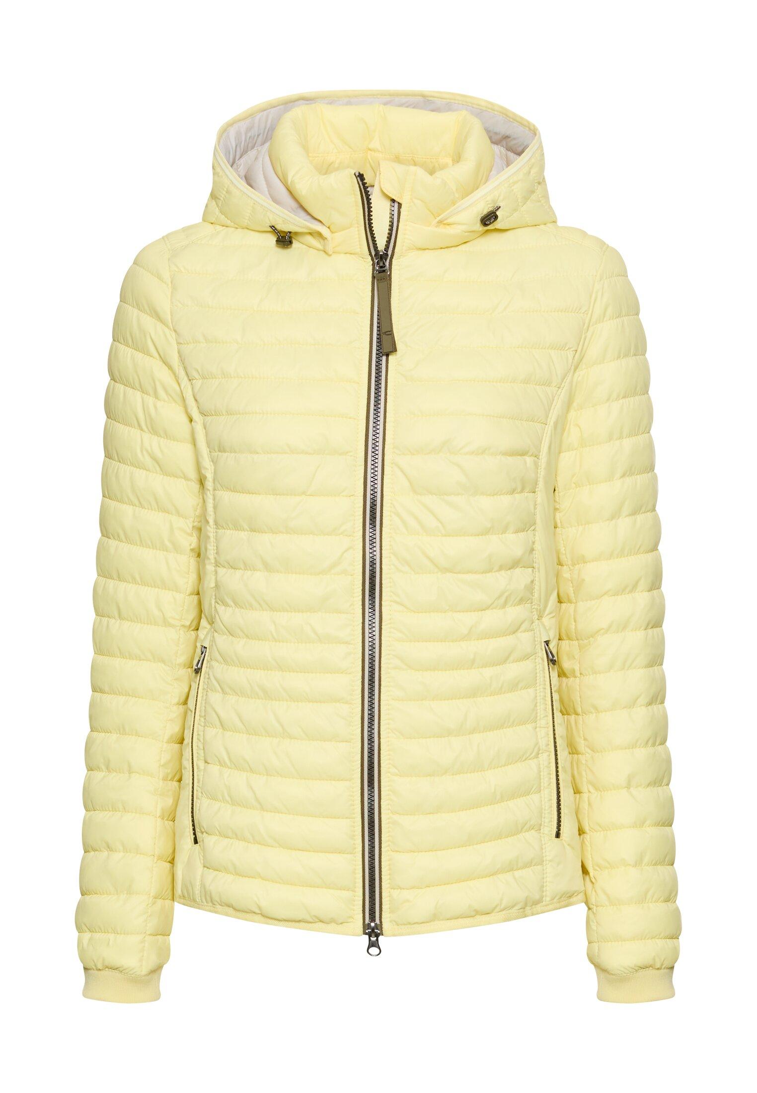 Gefütterte Jacke mit abnehmbarer Kapuze 42 Shaped Fit - Lemon