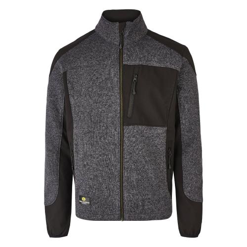 SMART Strickfleecejacke - Grau - Gr: S