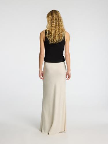 SLFVIVA-LENA HW ANKLE SUN SKIRT NOOS 36 - Sandshell