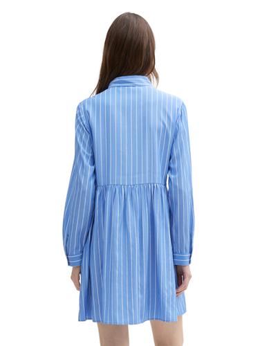 Mini-Blusenkleid mit Streifenmuster XS Regular Fit - Mid Blue White Stripe