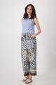 Wide-Leg-Hose mit Ornamentmuster 38 - Schwarz Gemustert