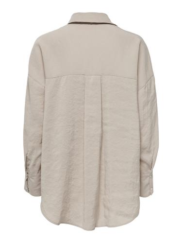 ONLZAZIMA L/S LOOSE SHIRT WVN NOOS M Locker geschnitten - Silver Mink