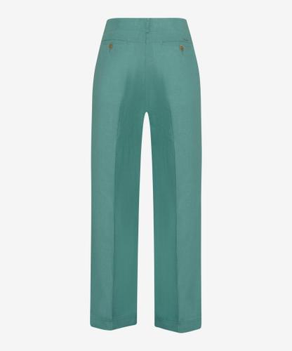 Style Maine S 36 Flatfronthose, Gepflegte Hose, Normale Leibhöhe, Leicht ausgestellte Silhouette - Sage