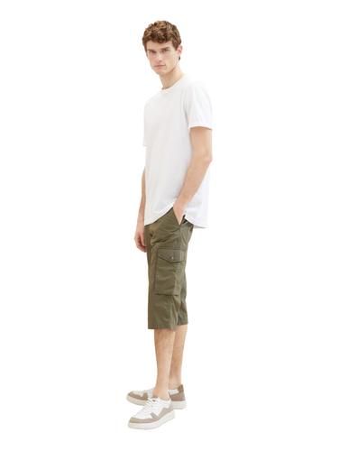 Bermudashorts mit Print 30 Regular Fit - Olive Geometric Structure