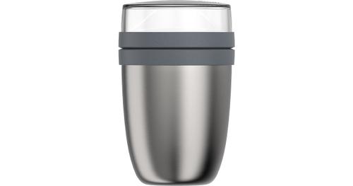 thermo lunchpot ellipse - edelstahl gebürstet