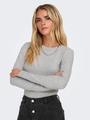ONLRILEY O-NECK L/S TOP JRS NOOS Grau L