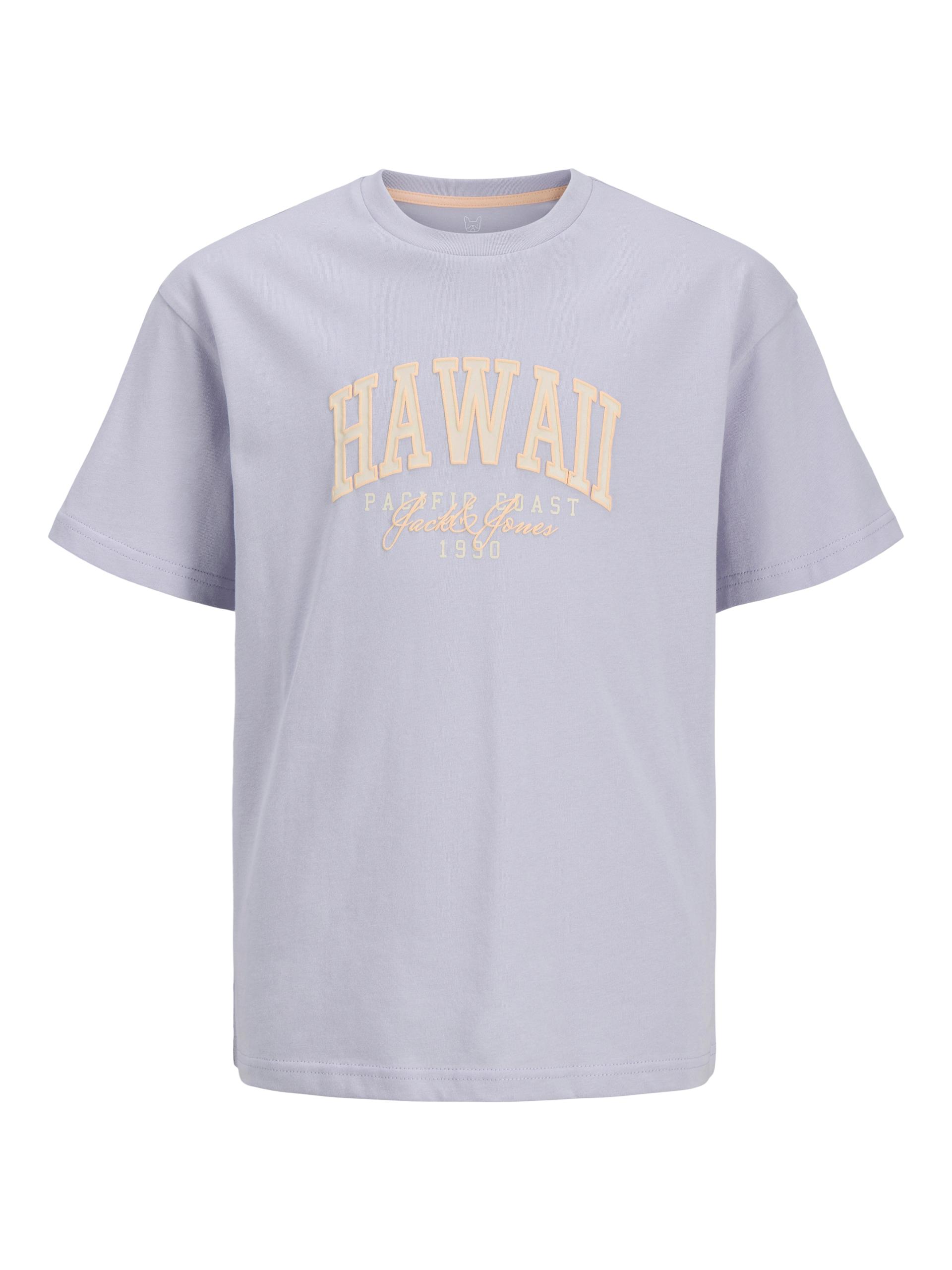 JJDETROIT TEE SS CREW NECK JNR 152 Locker geschnitten - Languid Lavender