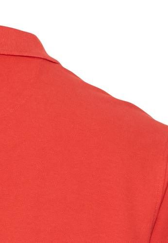 Kurzarm Poloshirt aus Baumwolle Rot 3XL