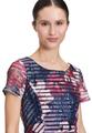 Cocktailkleid 42 Ausgestellt - Dark Blue/dark Red