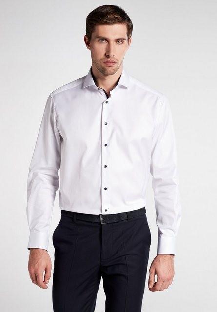 Cover Shirt Twill Langarm 40/Langarm - 65cm COMFORT FIT - Weiß