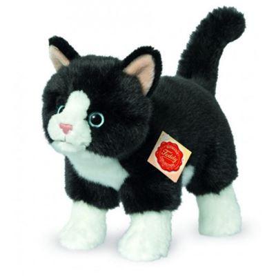 Teddy-Hermann - Collection Katzen - Katze stehend schwarz/weiß, 20 cm