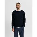 SLHROME LS KNIT CREW NECK NOOS M Normal geschnitten - Black