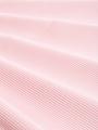 Loose Fit Langarmshirt mit Raffärmeln L Loose Fit - Pink White Stripe