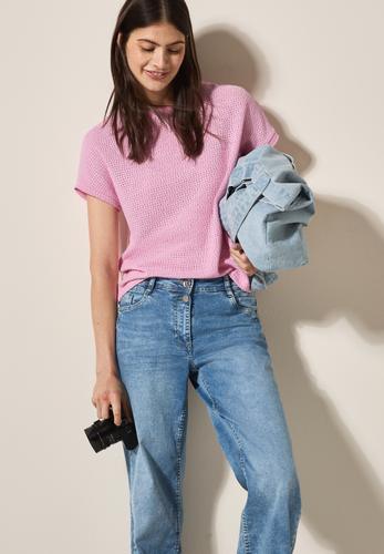 Struktur-T-Shirt L - Cherry Blossom Pink
