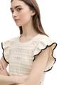 Pullunder mit Volants XL Regular Fit - Off White