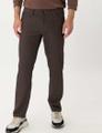 Style Cadiz 33/30 Five-Pocket-Hose, Herrenhose, Gesäßtaschen mit Stitching, Einschubtaschen vorn, Zusätzliche Coinpocket, Reißverschluss, Straight Fit, Gerader Beinverlauf, Normale Fußweite, Normale Leibhöhe - Dunkelbraun