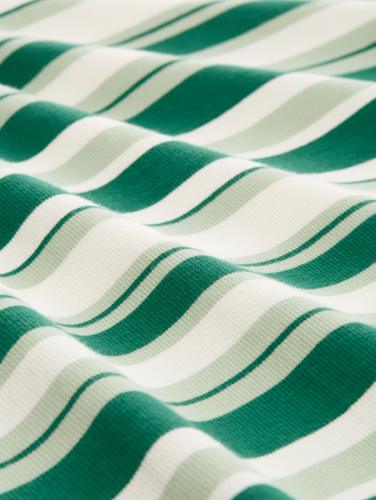 Midi-Kleid mit Streifenmuster XL Slim Fit - Green Mint Stripe