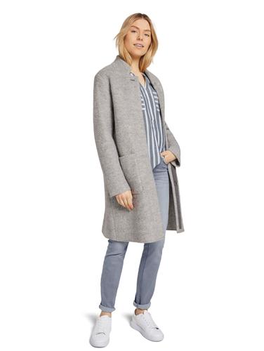 Gestreifte Bluse mit Taschen 42 Regular Fit - Offwhite Navy Vertical Stripe
