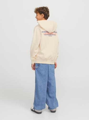 JORISLINGTON BACK SWEAT HOOD SN JNR 152 Locker geschnitten - Antique White