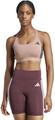 ADIDAS Damen BH Powerreact Train Medium-Support 3-Streifen M/CD in Braun