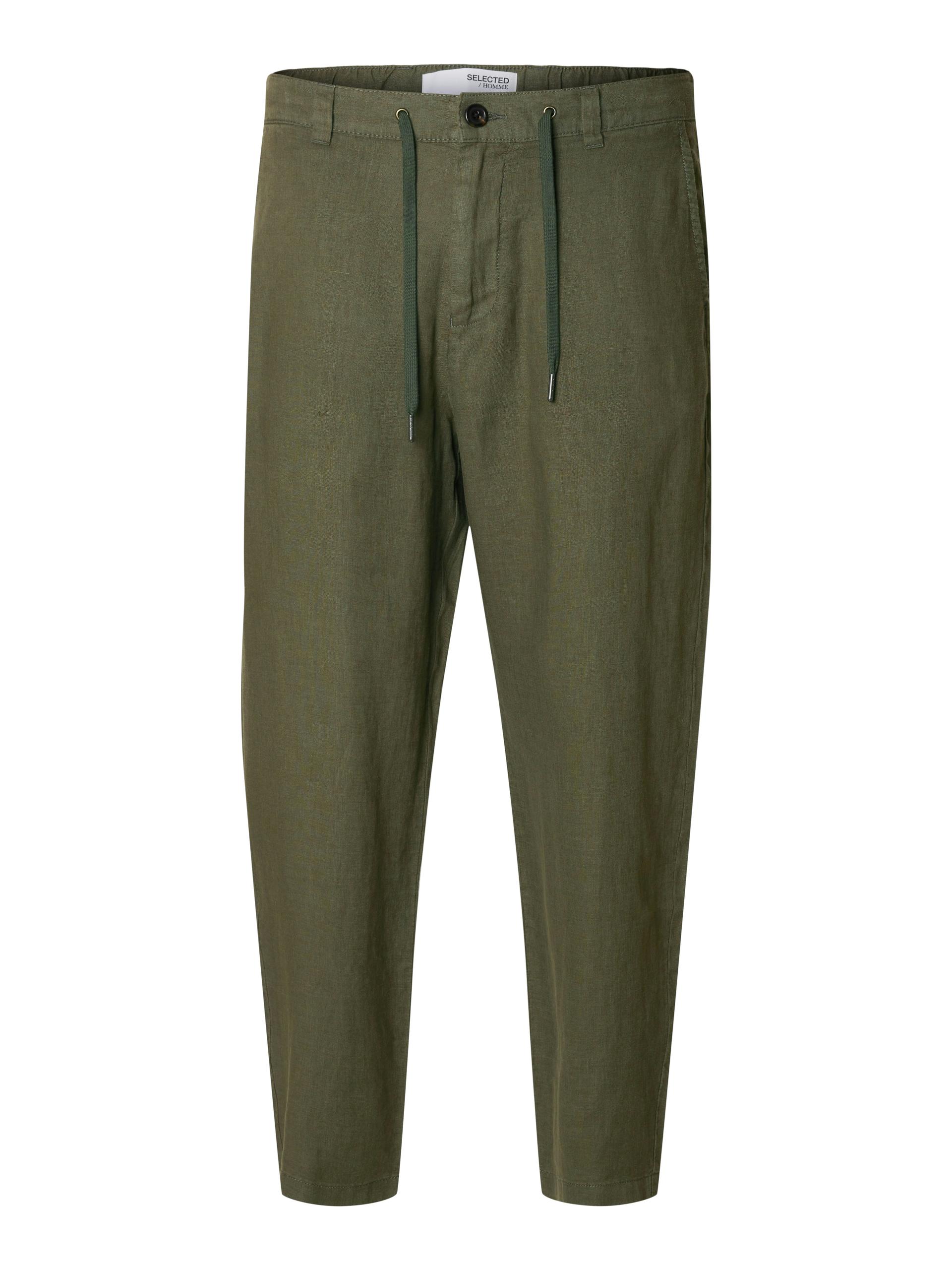 SLH180 RELAXED CROPPED MAGNUS SUN PANT S Locker geschnitten - Forest Night