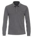 Polo-Shirt Langarm gestreift 3XL - Blau