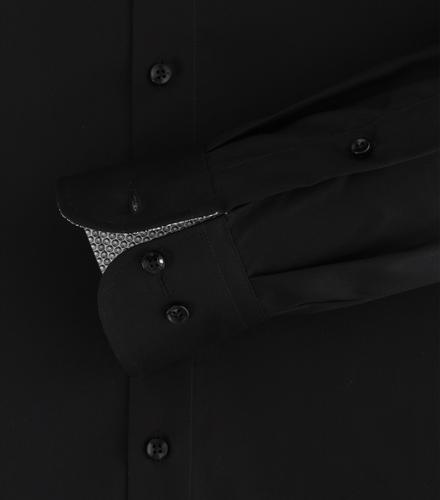 Businesshemd (Alternative als VENTI Artikel 226110890) 44 Modern Fit - Schwarz