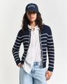 Gerippte Strickjacke mit Marinestreifen S - Evening Blue