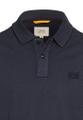 Kurzarm Poloshirt aus reiner Baumwolle Blau L