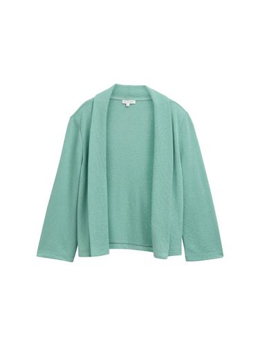 Cardigan mit Schalkragen XL Regular Fit - Faded Green