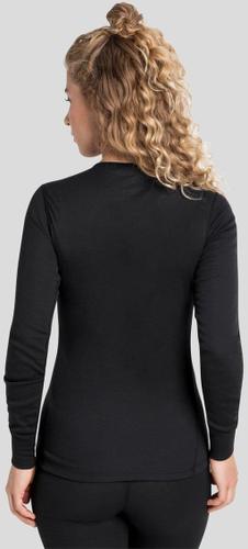 ODLO Damen Langarm Shirt BL TOP crew neck l/s ACTIVE WARM ECO S in Schwarz