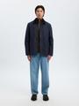 SLHDANE LS KNIT STRUCTURE HALF ZIP NOOS L Normal geschnitten - Demitasse