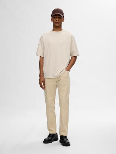 SLHLOOSEOSCAR SS O-NECK TEE NOOS Grau L