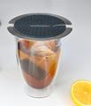 Teebeutelpresse SQUEETEA, grau, mit Ständer