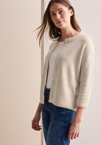 Kurzer Cardigan XL - Desert Beige Melange