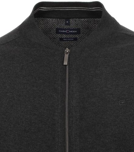 Strickjacke uni 004440 XXL - Anthrazit