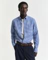 Regular Fit Classic Popeline Hemd mit Vichy-Karo Blau M