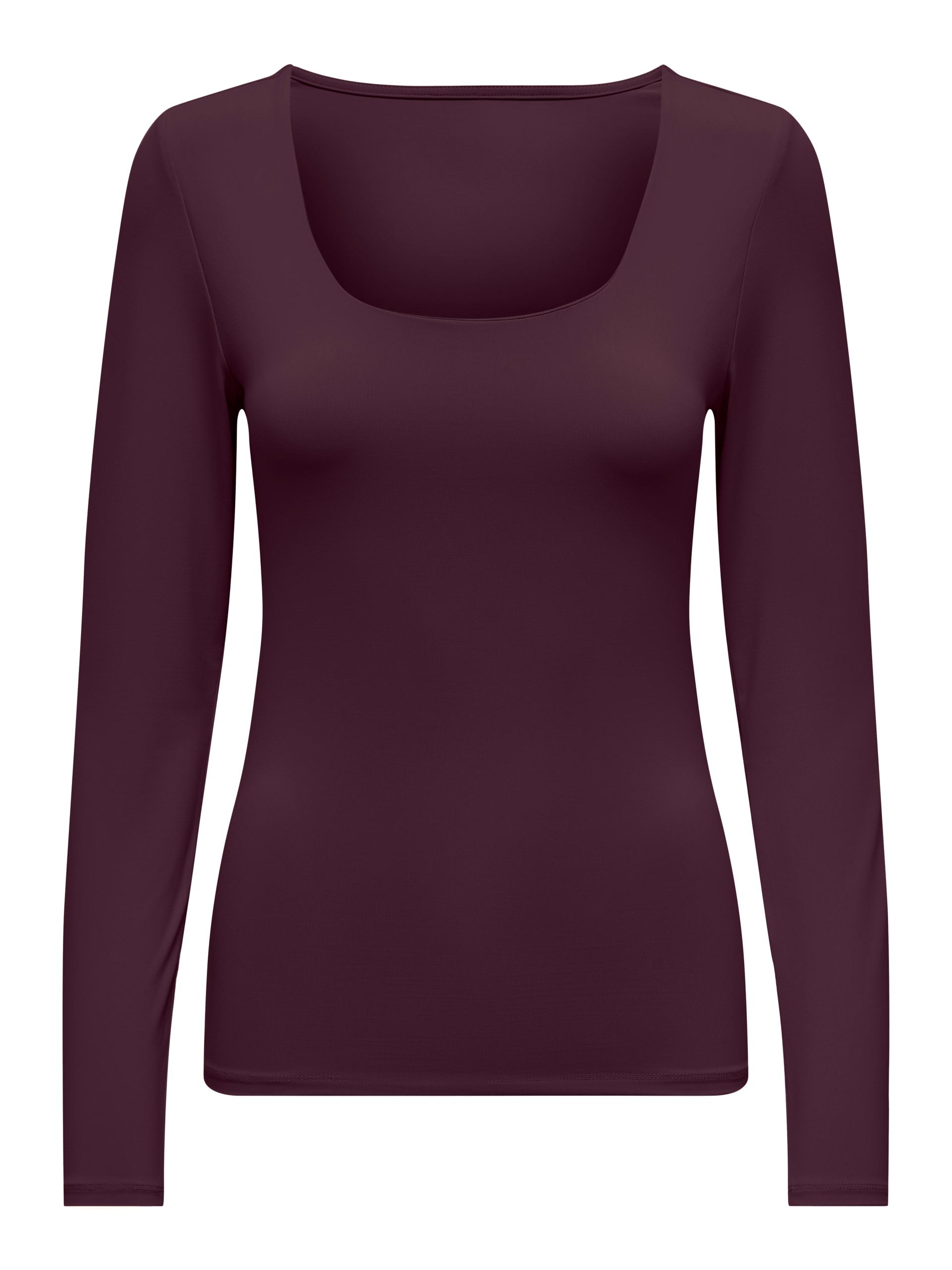 ONLEA L/S 2-WAY DEEP NECK TOP JRS NOOS M Normal geschnitten - Winetasting