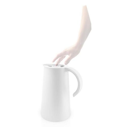 Eva Solo Isolierkanne »Rise White mit Glaseinsatz 1 L«, 1 l