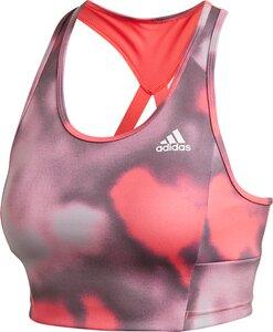 adidas Damen Designed to Move Allover Print Bustier S in Pink