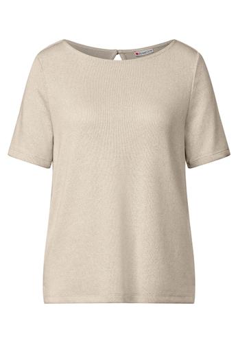 Strick-Look T-Shirt 36 - Moonstone Sand